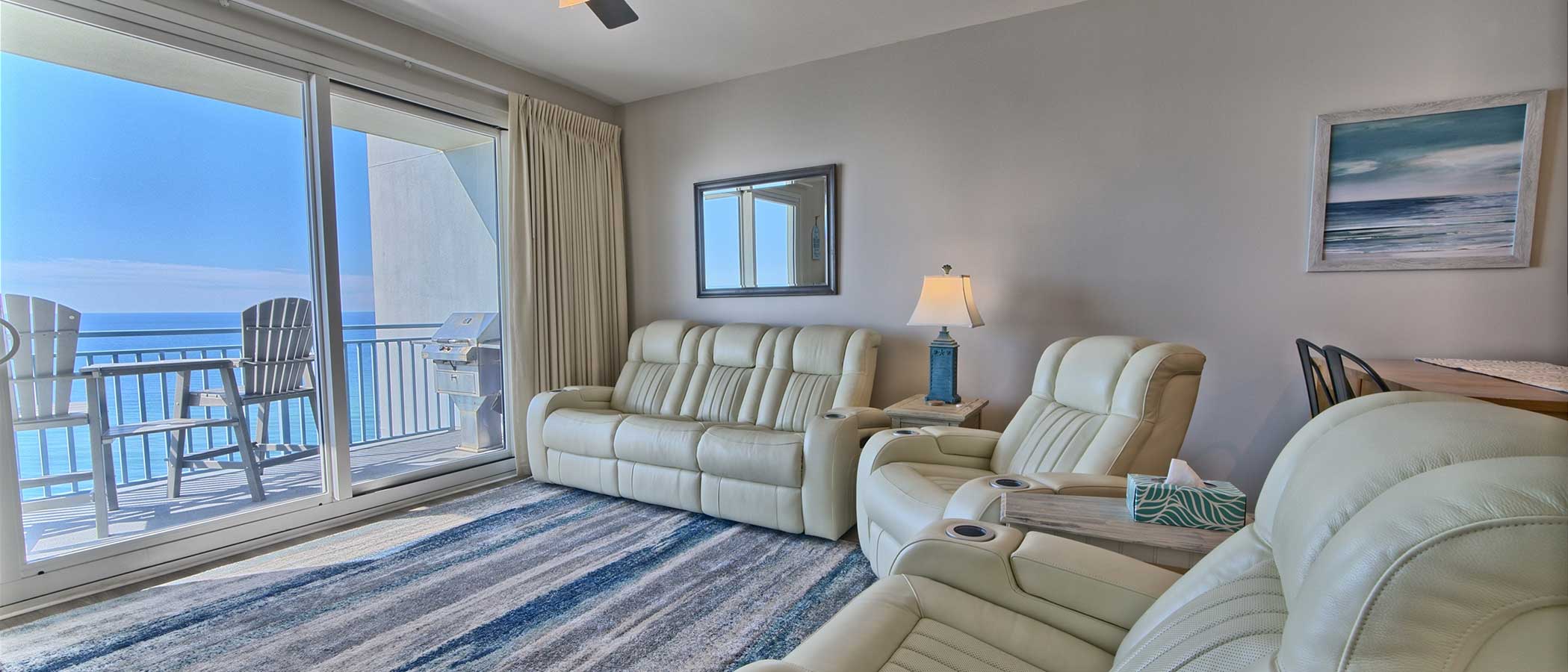 inside photo of sterling breeze 1206 condo panama city beach florida rental