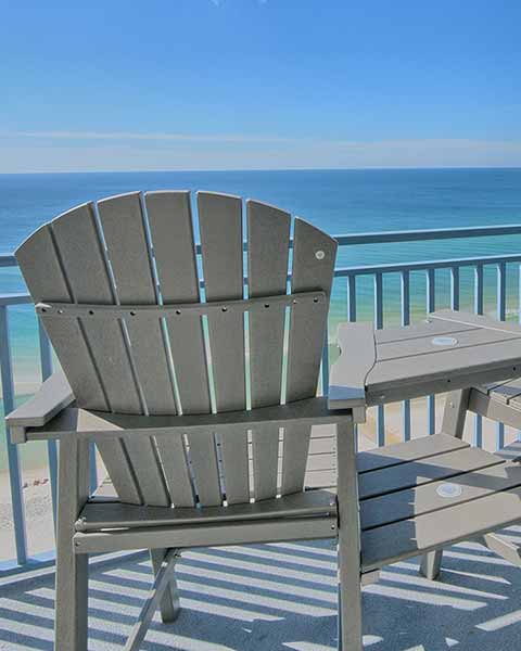 balcony view sterling breeze panama city beach florida condo rental 1206